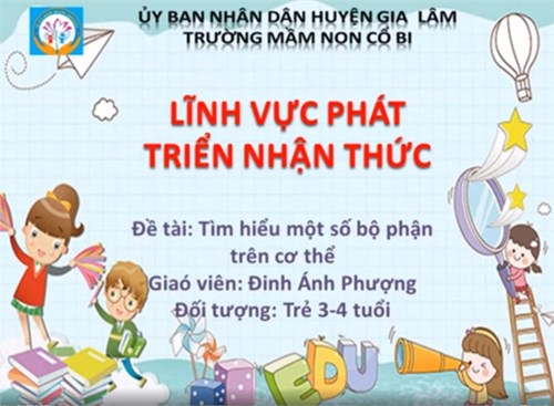 Tìm hiểu 1 số bộ phận trên cơ thể - MGB